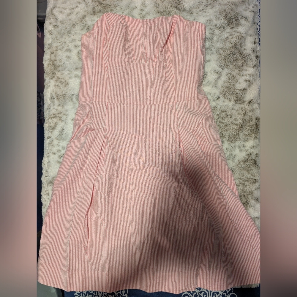 Lilly Pulitzer Pink and White Striped Sundress